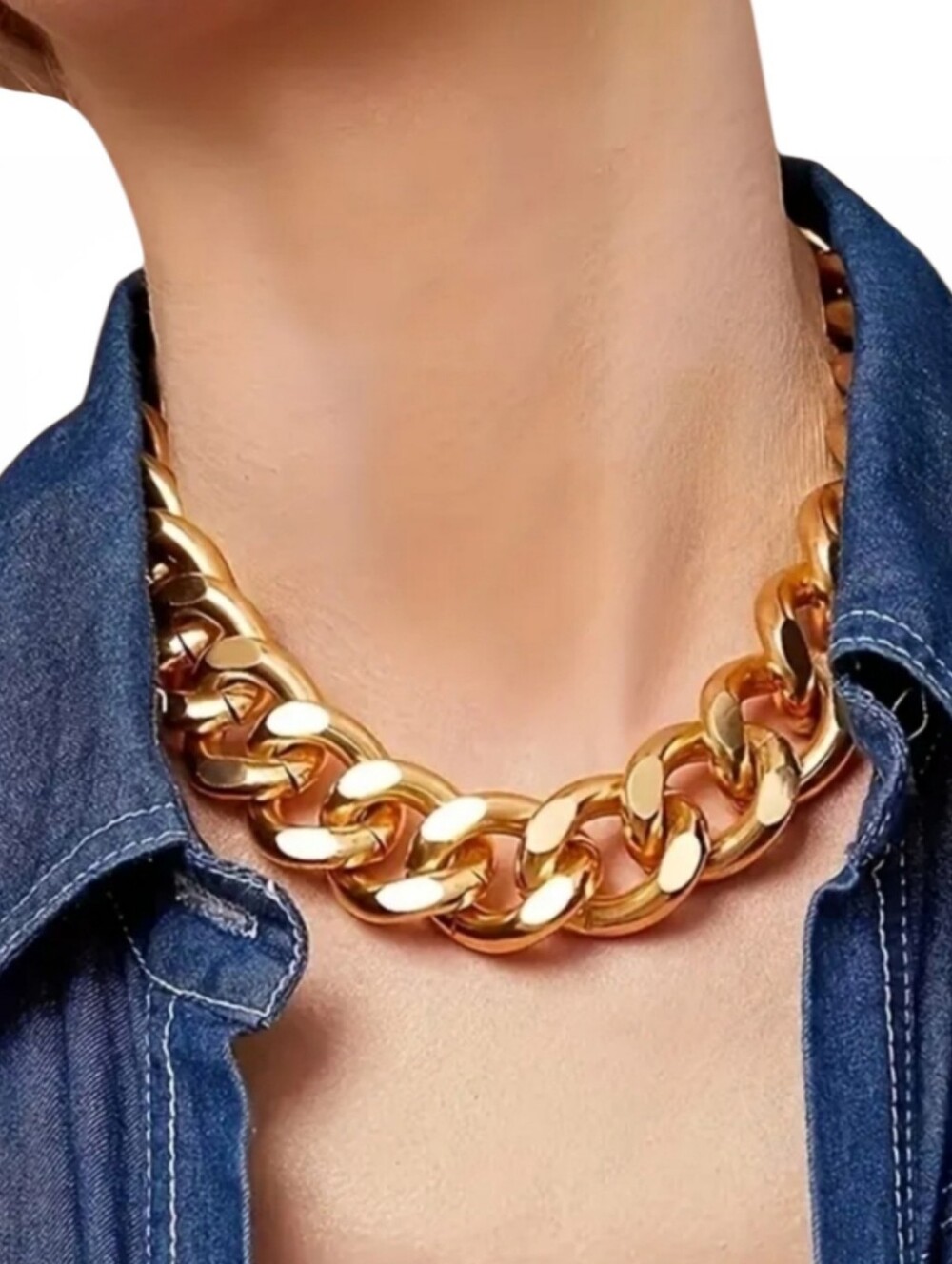 Bold statement chain; 16.5" with a 2.76 extender; total 19.3"; nwot